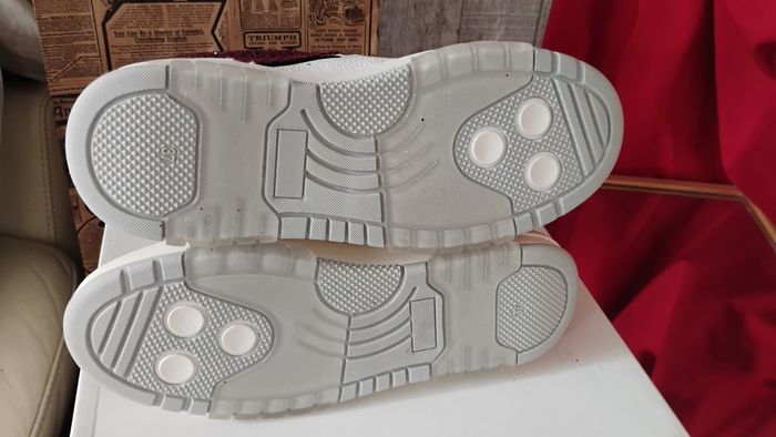 Chaussures femme baskets sneackers T 37 rouge émeraude strass - photo numéro 10
