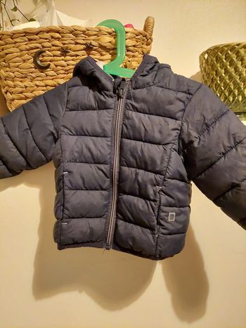 Doudoune bleue Obaibi taille 6 mois