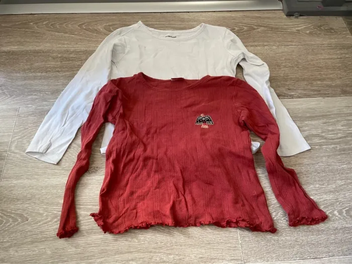 Lot de 2 tee shirts ML taille 6 ans - photo numéro 2