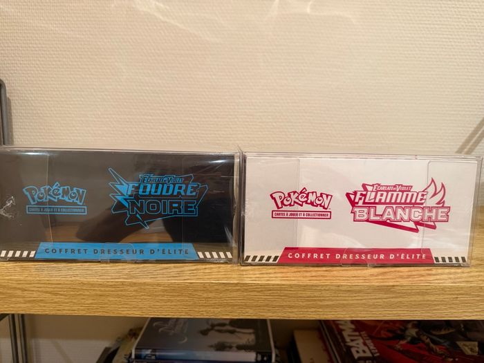 Etb Pokémon flamme blanche et foudre noir + protection - photo numéro 5