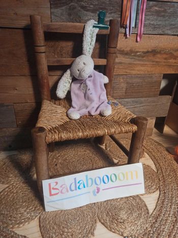 Doudou lapin mauve Tex baby satisfaisant