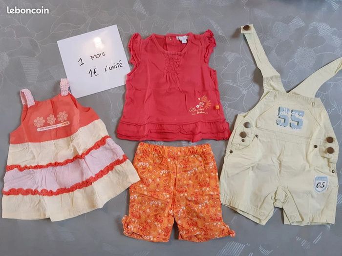 Lot complet de vêtements bébé (fille) 0-12 mois - photo numéro 5