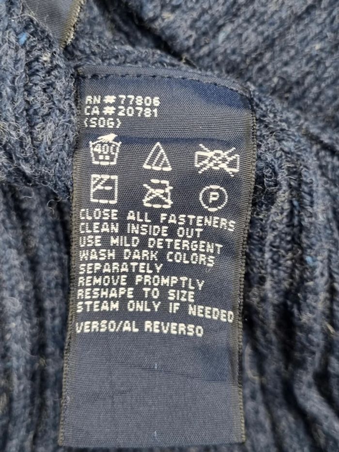 Veste zippée Tommy Hilfiger – Bleu – Taille M Hommes (mesures en photos) - photo numéro 7