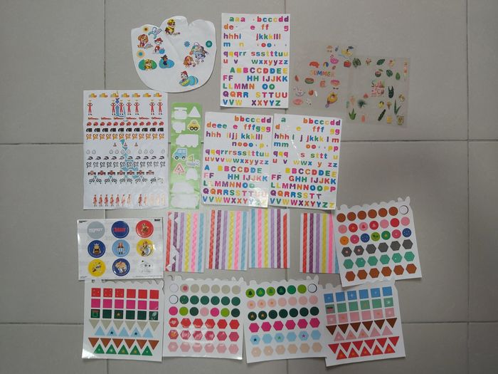 Lot gommettes stickers