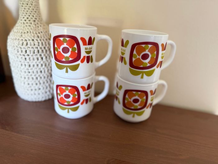 Lot de 4 mugs mobil  - Arcopal - photo numéro 5