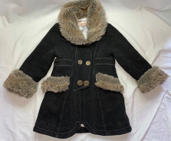 manteau Catimini 4 ans bien porté (notamment griffures doublures)