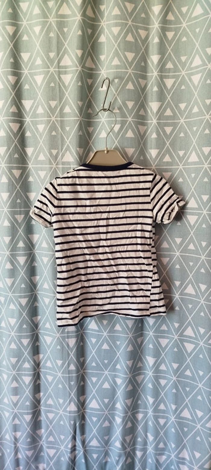 🍄 T-shirt marinière en jersey 98 cm - photo numéro 2