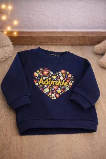 💙 Sweat bébé fille – 6 mois – In Extenso 💙