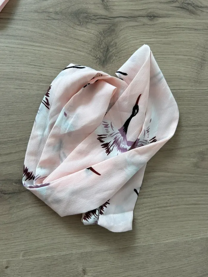 Robe rose motif oiseaux - photo numéro 3