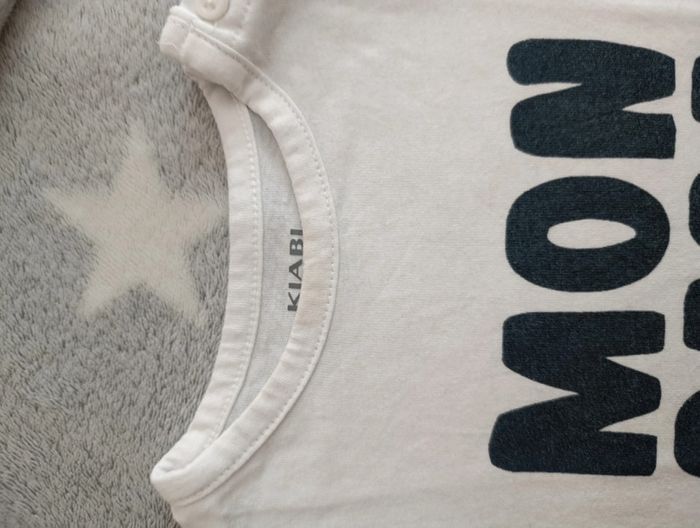 Ensemble été short Petit Bateau et t-shirt manches courtes Kiabi 6 mois - photo numéro 4