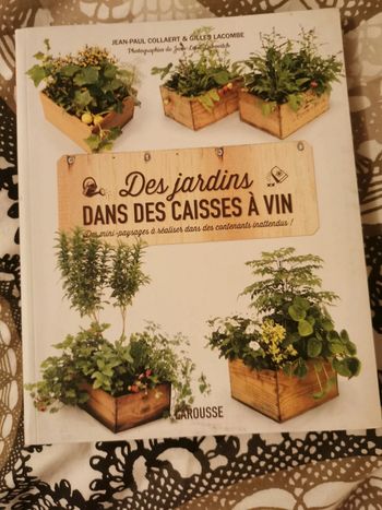 Des jardins dans des caisses à vin
