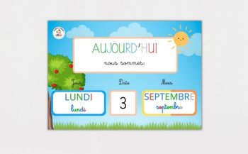 Calendrier perpétuel Montessori 