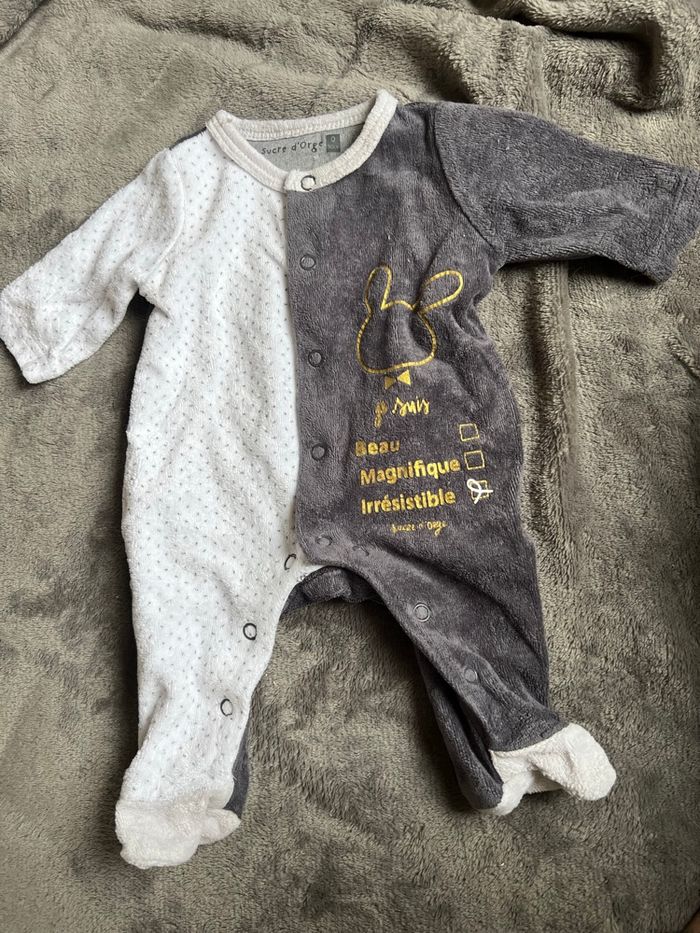 Pyjama velours 0 mois