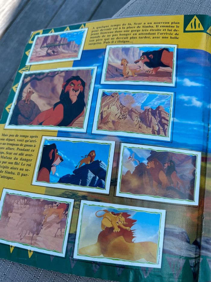 Album Panini complet Disney Le Roi Lion + poster + bon de commande stickers autocollants - photo numéro 6