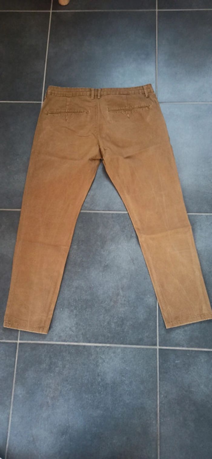 Pantalon Toile camel 44 - photo numéro 2