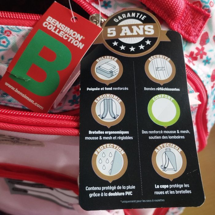Sac à dos écolier Bensimon Neuf - photo numéro 9