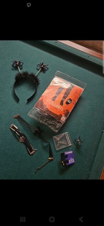 Lot accessoires Halloween "araignée" pour femme ou  ado