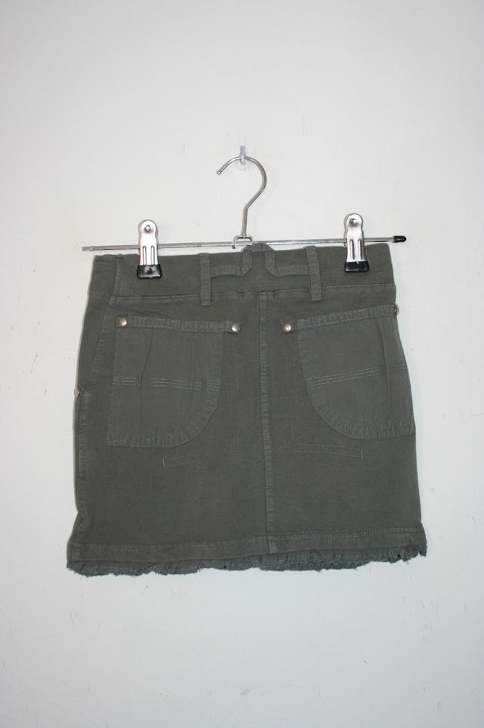 Jupe en coton kaki marque Id Sport - photo numéro 4