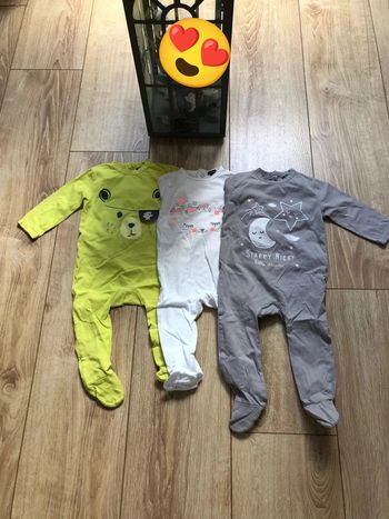Lot pyjamas en coton 9mois Kiabi