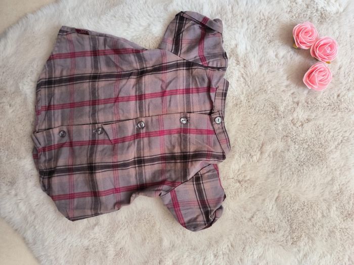 Blouse à carreaux sergent major 3 mois - photo numéro 2