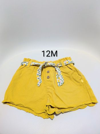 Short Jaune Citron Obaïbi - 12M