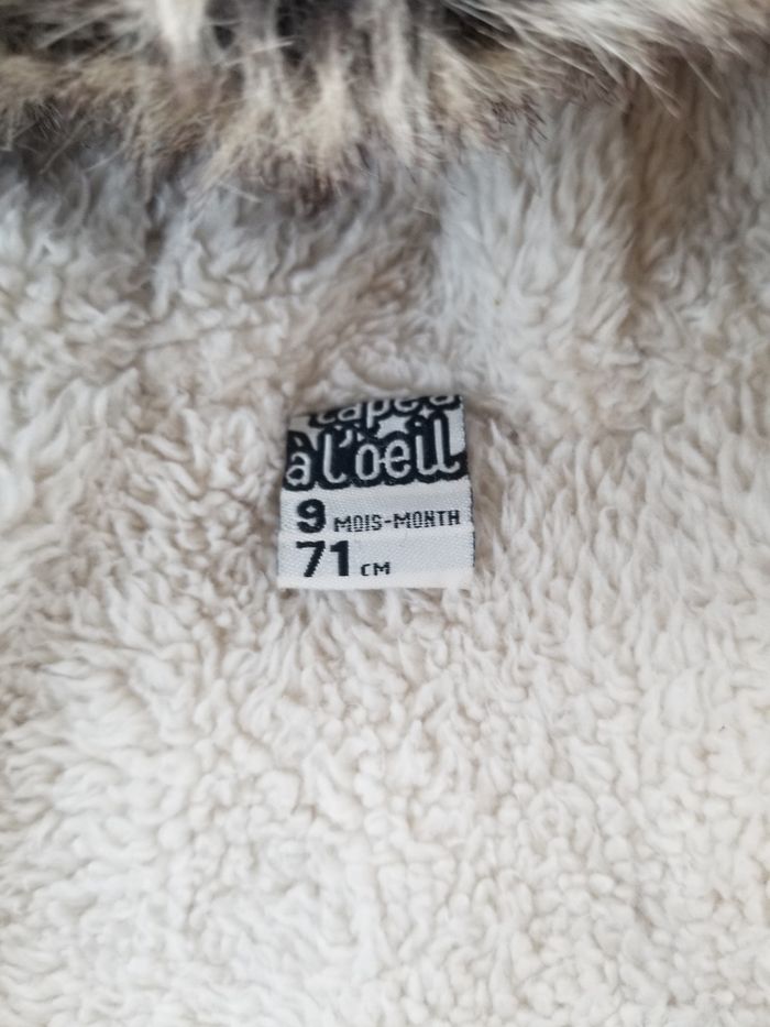 Manteau fourré 9 mois - photo numéro 4