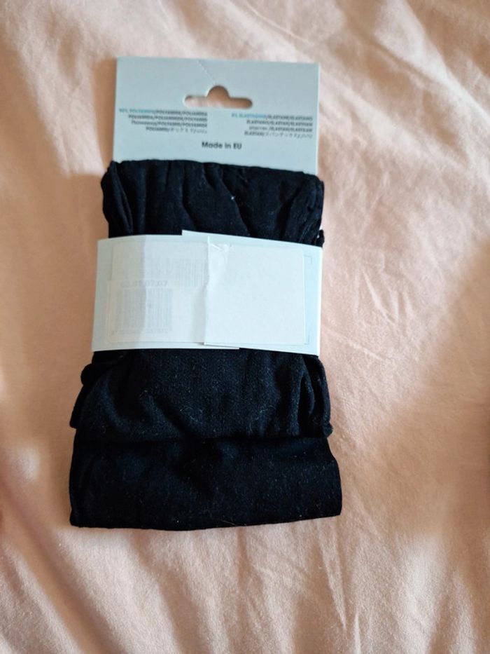 Lot de 2 Collants enfant fin noir fantasie miss rigolote avec un single 4/5 ans - photo numéro 4