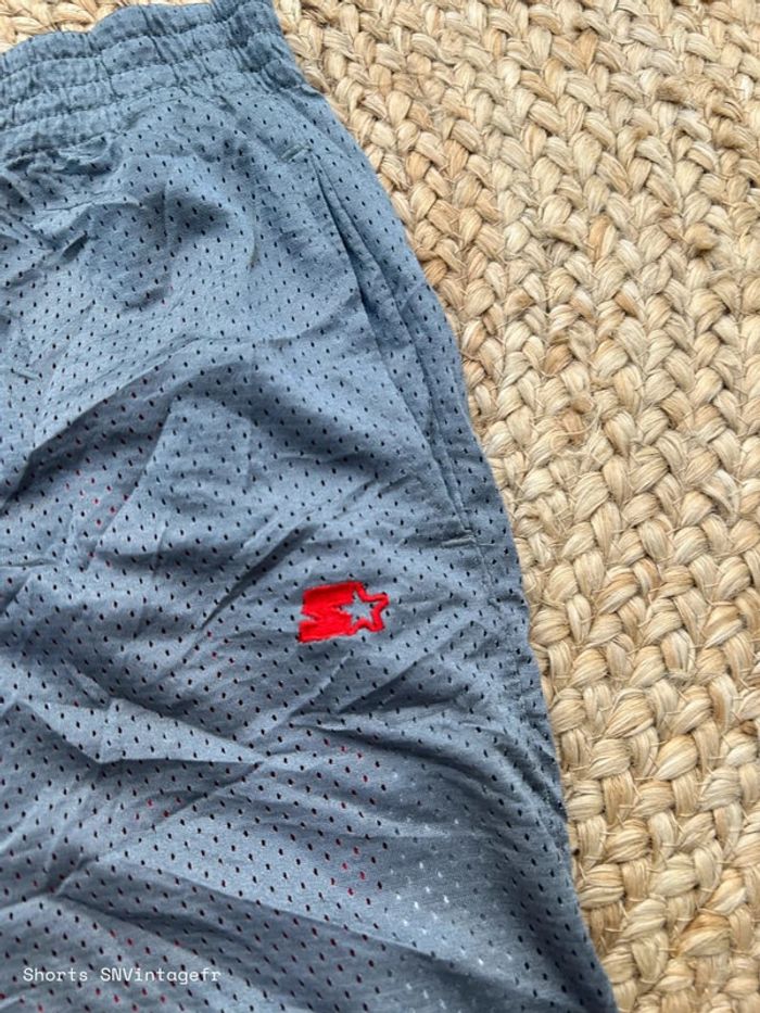 Short Starter Homme Réversible Gris/Blanc/Rouge Taille S | Très Bon État | SNVintagefr | BS456 - photo numéro 3
