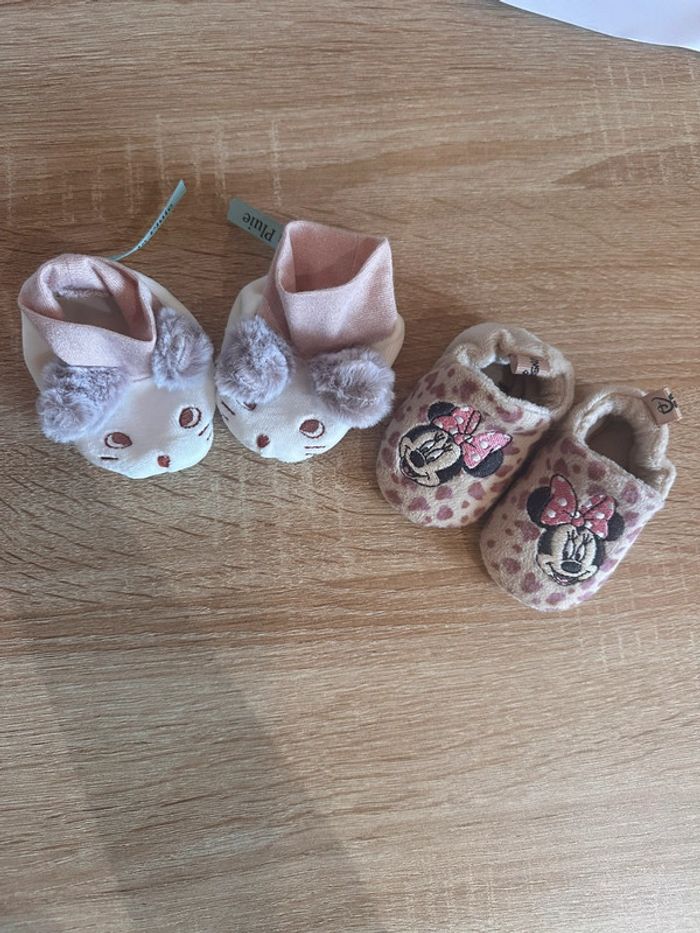 Chaussons naissance bébé fille