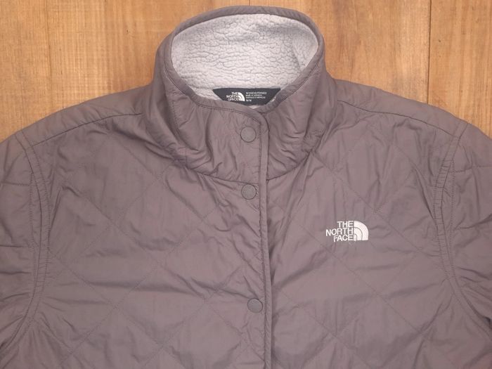 Veste a bouton the north face femme - marron - taille M - brodé (70) - photo numéro 2