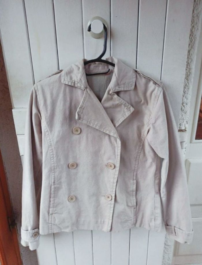 Veste beige en coton épais Etam 36