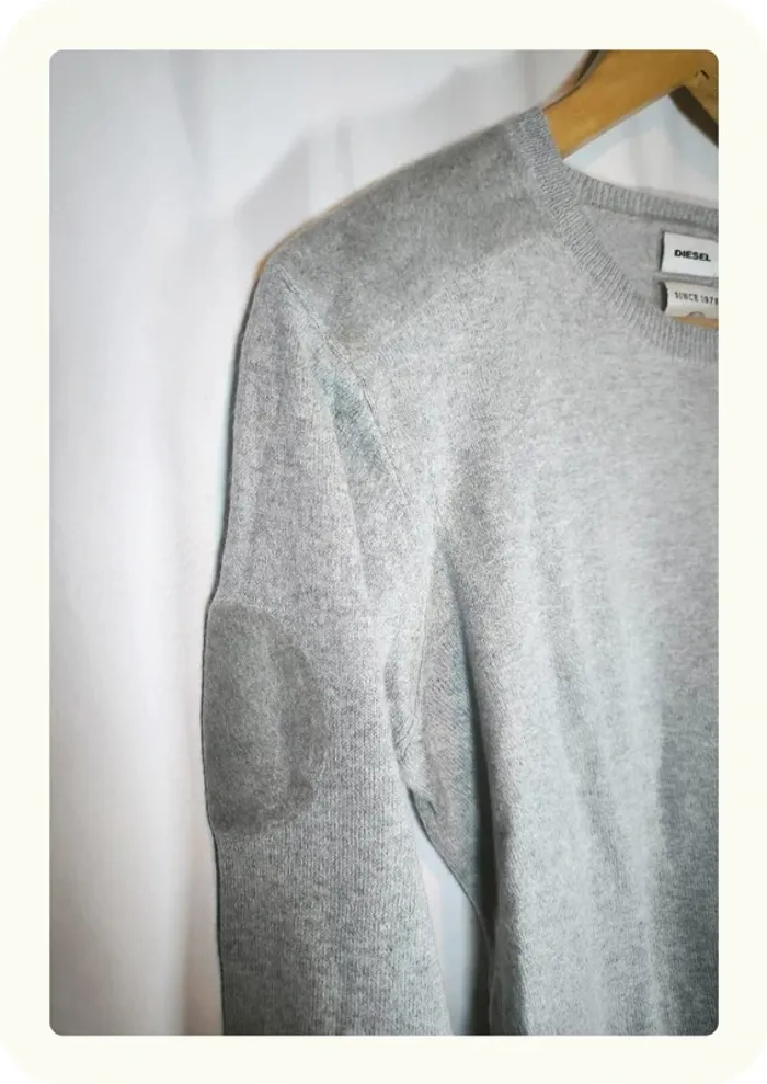 Pull col rond laine homme Diesel Taille S 36 - photo numéro 4