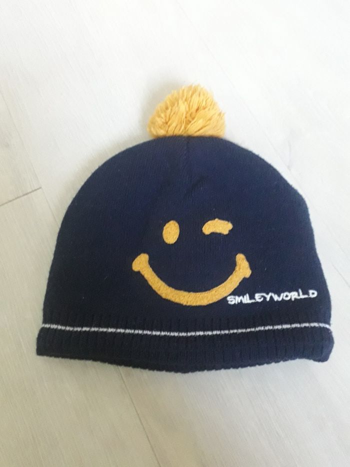 Bonnet Smiley world 10-14 ans