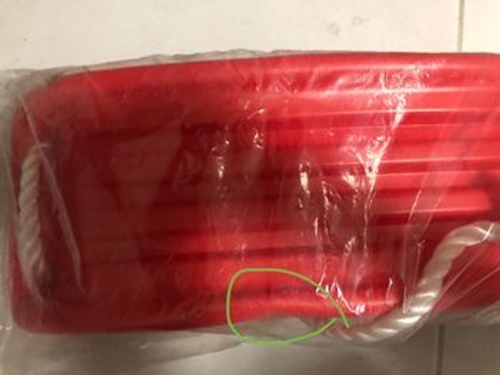 Lot de 2 balançoires enfant rouge NEUVE - photo numéro 7