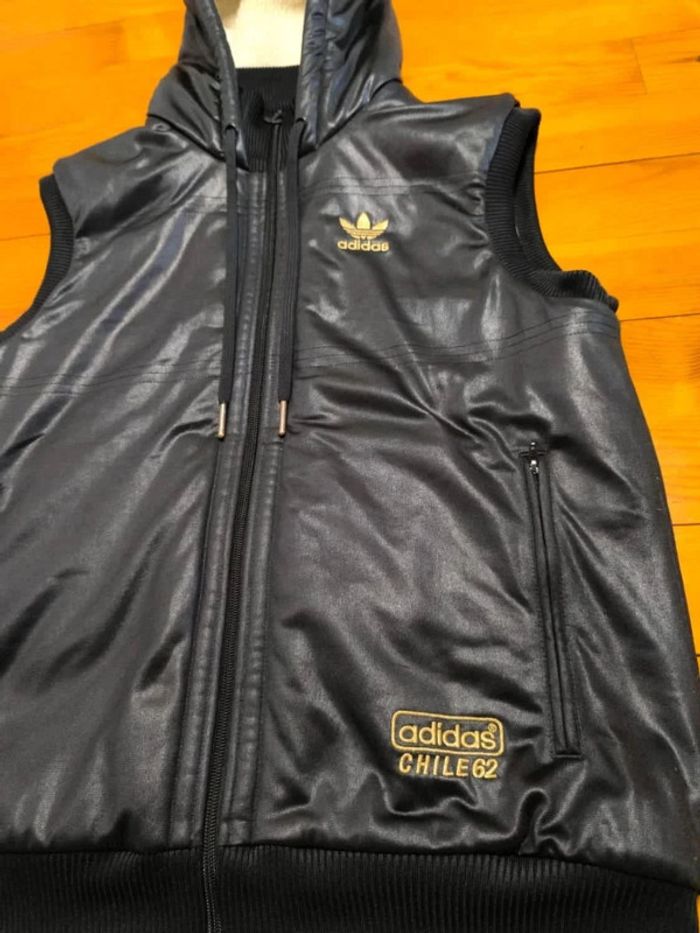 Veste Sans Manche Adidas - Chile 62 - Noir/Doré - Taille S - photo numéro 3