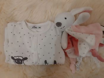 Pyjama en velours 3-6 mois