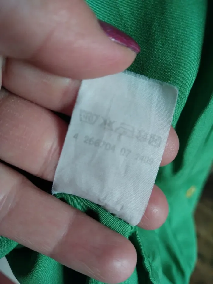 Chemise chemisier printemps été vintage retro vert green - photo numéro 4