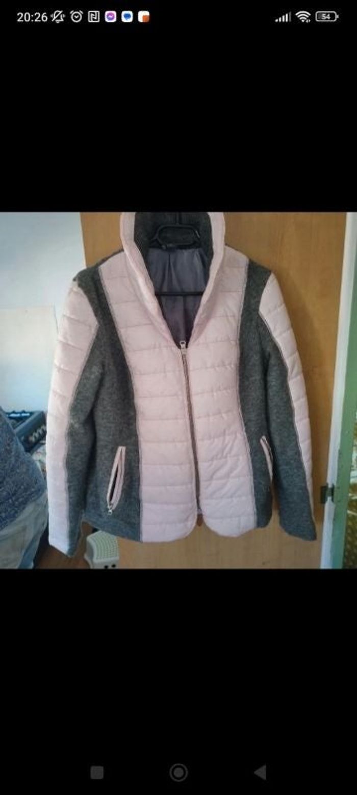 Veste bi matière style ski