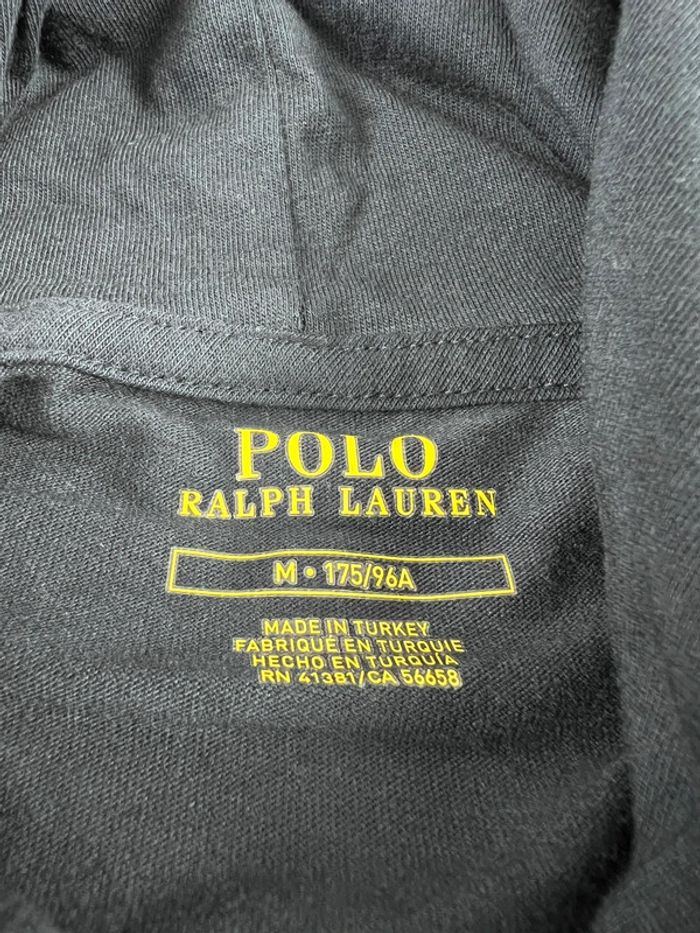 T-shirt manches longues à capuche Ralph Lauren Bleu marine logo rouge Taille M - photo numéro 9