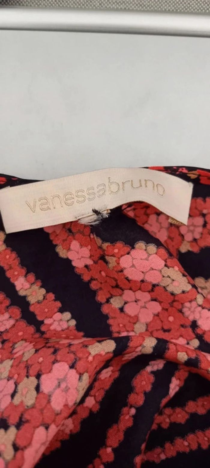 Robe fleuris noir et rose Vanessa Bruno 42 - photo numéro 6