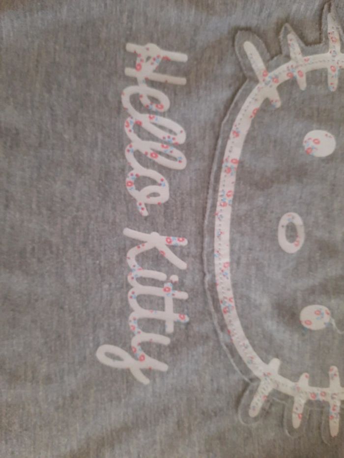 T-shirt Hello Kitty logo fleuri 10 ans - photo numéro 5