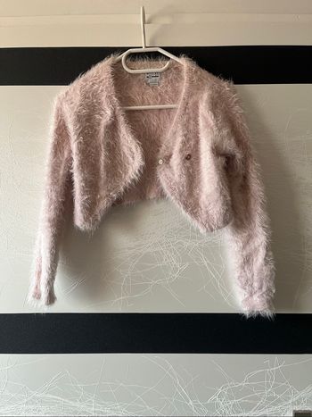 Petit gilet rose 10 ans
