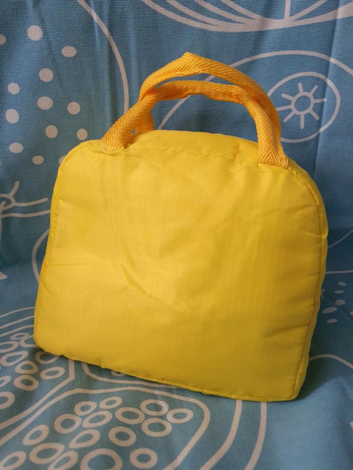 🐥 Sac À Déjeuner Pliable Jaune Kawaï 🐣 Isotherme et Léger pour Garçons et Filles - photo numéro 4