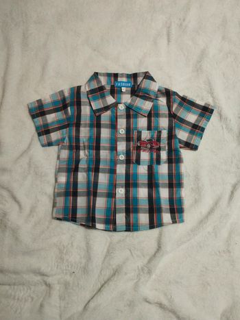 Chemise fine à carreaux 4 ans