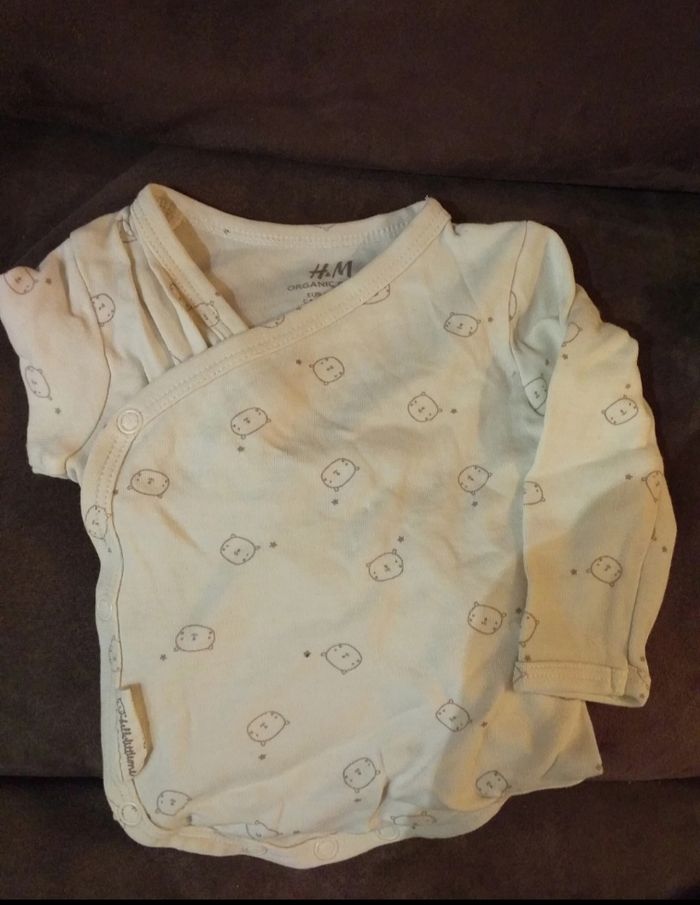 Lot de 4 bodies croisés manches longues H&M - photo numéro 2