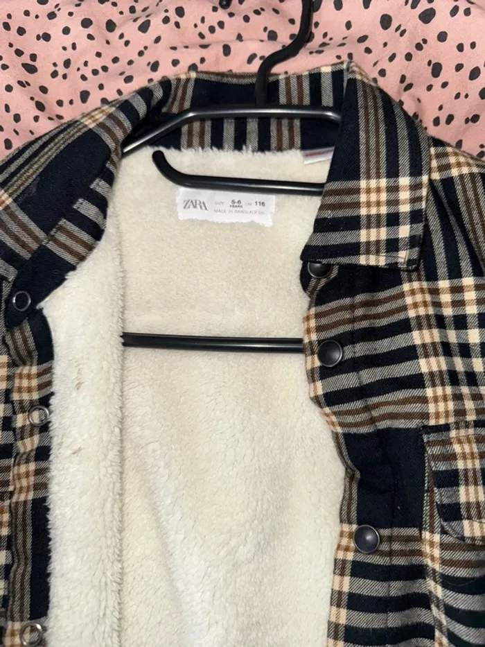 Veste chemise garçons zara taille 116 - photo numéro 2