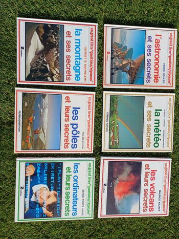lot de 6 livres "un grand livre questions/réponses" 