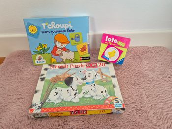Lit 3 jeux loto et puzzle