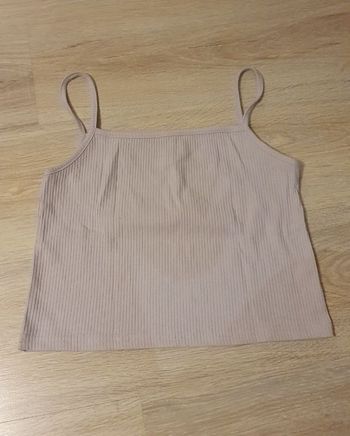 Débardeur court croc top violet mauve S