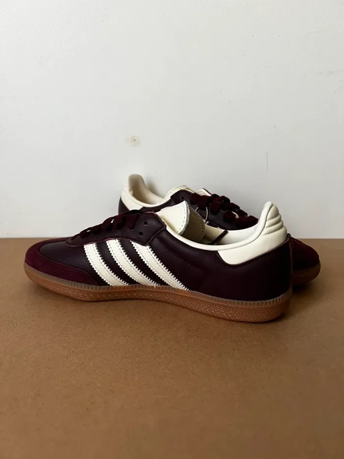 Adidas Samba Maroon Gold Metallic - photo numéro 2